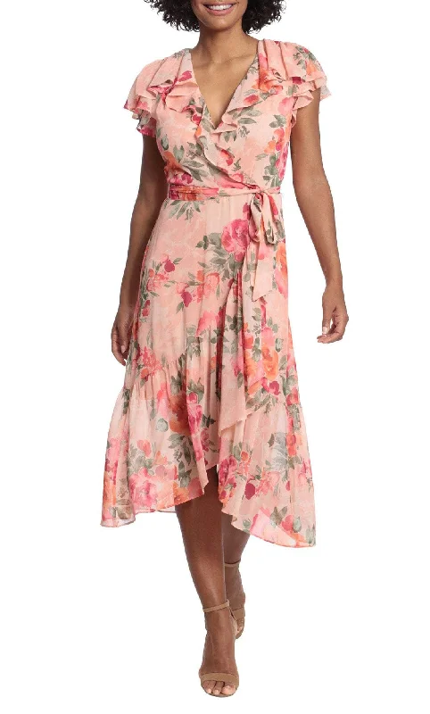 Women's Apparel London Times T6126M - Floral Dress