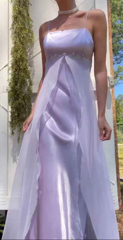 Bundle Offer Vintage Lilac Prom Dresses Long Evening Gown Tulle Formal Party Dress       S6705