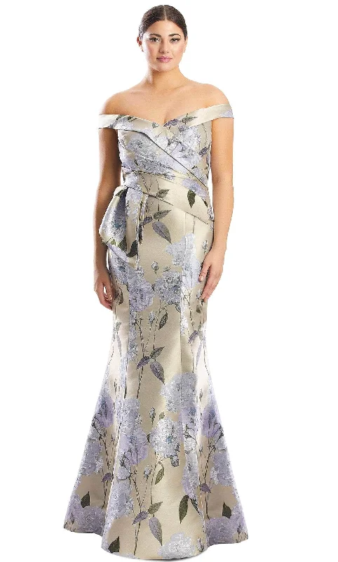 Charming Women's Holiday Apparel Alexander by Daymor 1767S23 - Floral Mermaid Dress