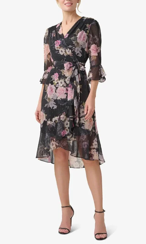 Women's Travel Apparel Adrianna Papell AP1D104917 - Floral Chiffon Dress