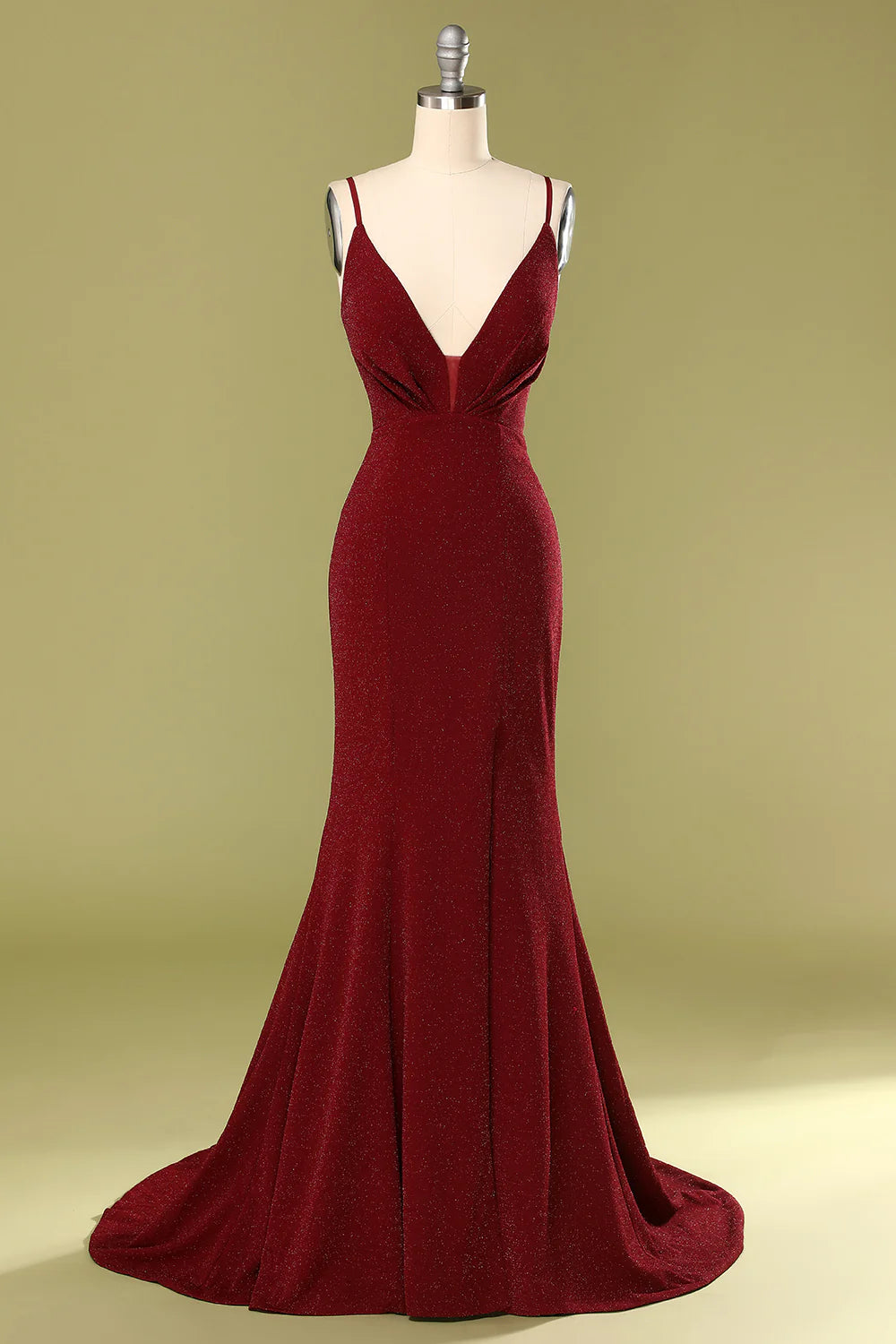 Clothing Online Amzcw Burgundy V-neck Evening Dress gowns evening dresses prom dresses shops