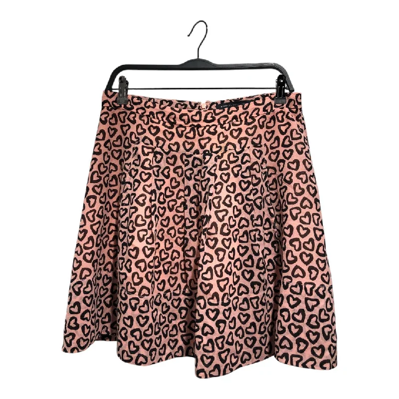 Women's Festive Attire MARC BY MARC JACOBS/Skirt/8/All Over Print/Cotton/PNK/HEART PRINT SKIRT