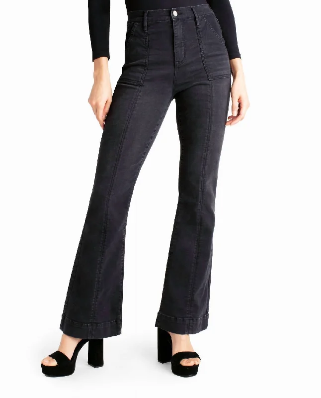 Women's Weekend Outfit Harlem High Rise Flare Jean In Nm Black