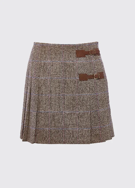 Women's Occasion Wear Apparel Blossom Tweed Skirt - Woodrose