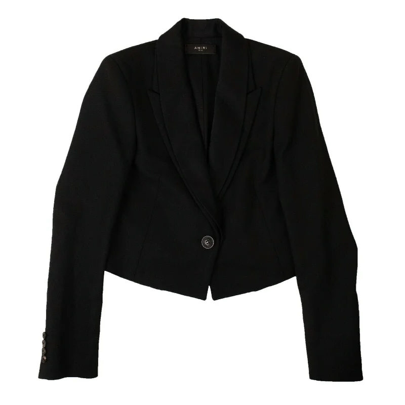 High-Fashion Women's Clothing Women's Black Double Collar Blazer