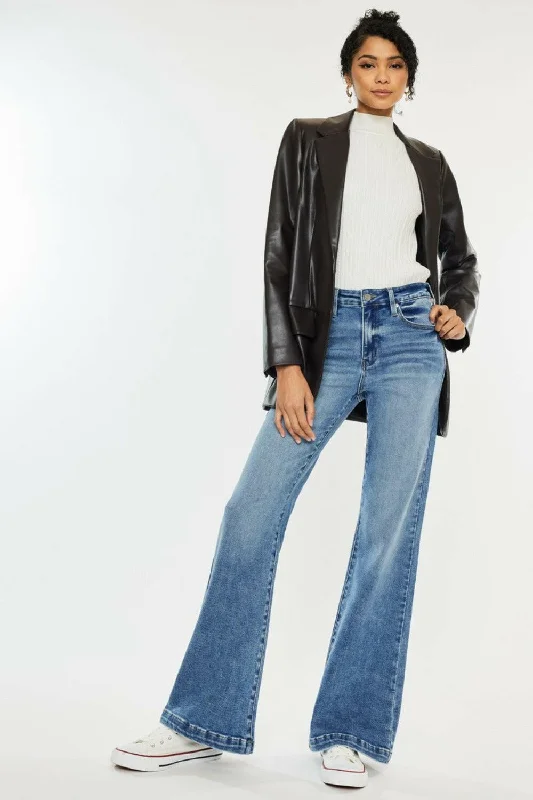 Trendy Online Boutiques Kancan High Rise Wide Leg Jeans