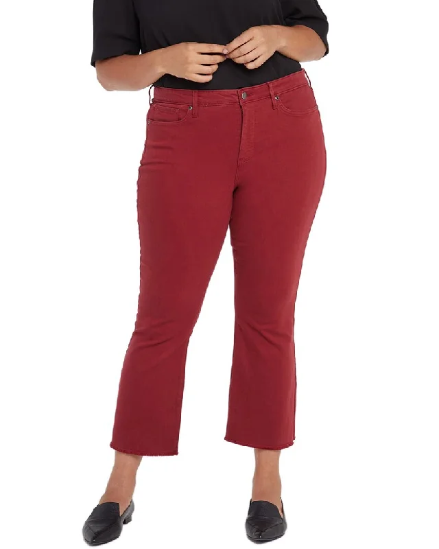 Women's Clothes For Work NYDJ Plus Fiona Boysenberry Reactive Slim Flare Jean