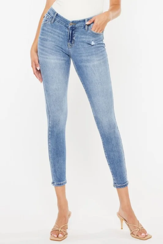 Trendy Boutiques Online Kancan High Waist Cat's Whiskers Skinny Jeans