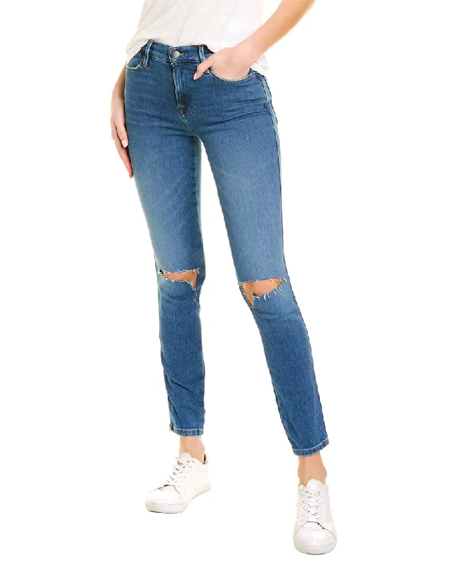 Women's Stylish Professional Apparel FRAME Denim Le High Wine Ridge Rips Skinny Jean