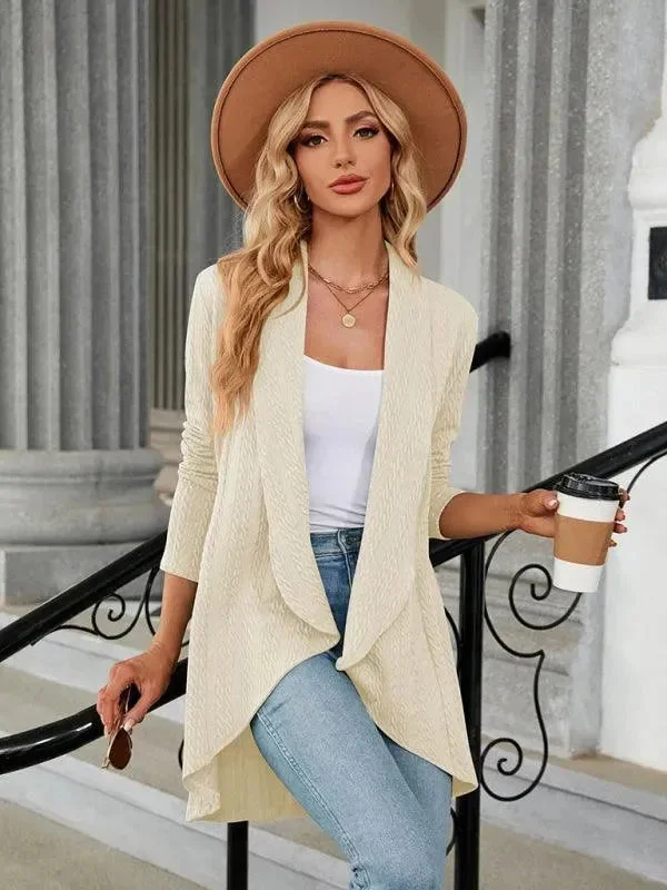 Women's Charming Outfit For Events Loose Collar Cardigan Top