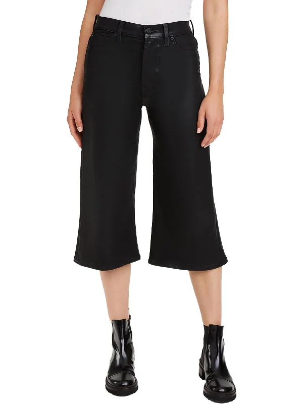 New Arrival Discount Alexa Culotte Womens Capri Coated Flare Jeans