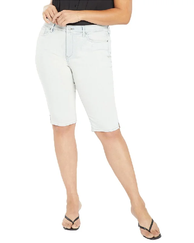 Timeless Women's Apparel NYDJ Plus Knee Capri Riveted Ss Slits Jean