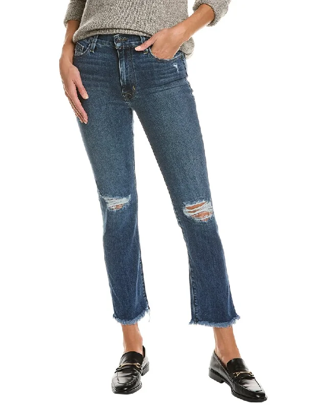 Women's Plus-Size Garments HUDSON Jeans Blair High-Rise Allure Straight Crop Jean