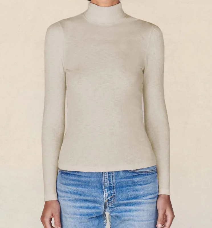 Women's Plus-Size Clothes Turtleneck In Clay