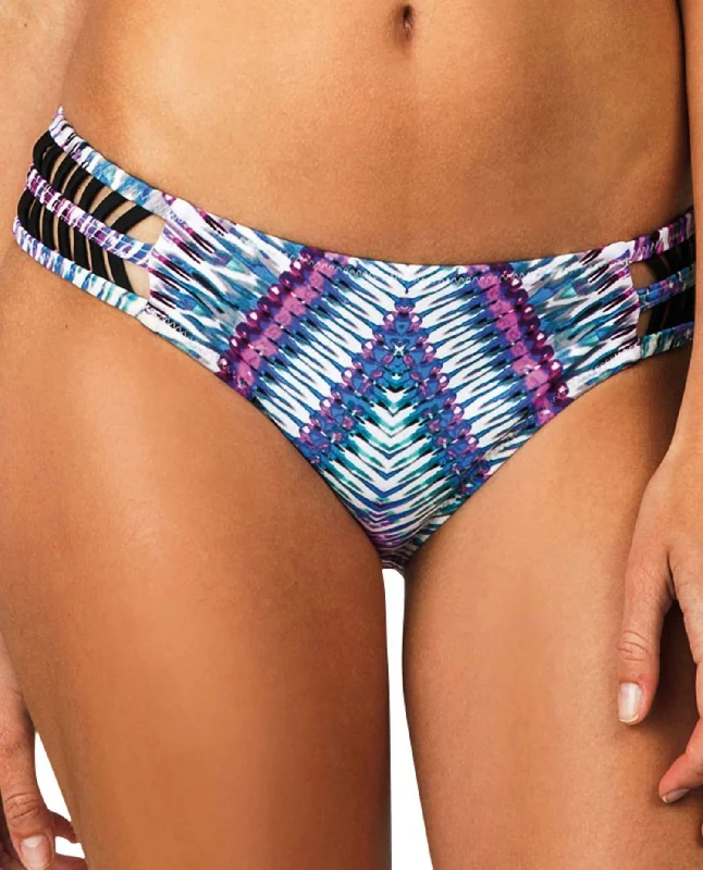 Clothing Sales Women's Moderate Bikini Bottom In Stolen Heart Lattice Cocoa