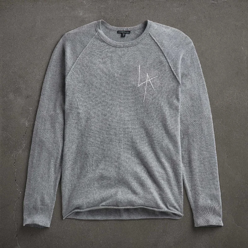 Women's Formal Event Clothing JP x LA Cashmere Raglan - Heather Grey