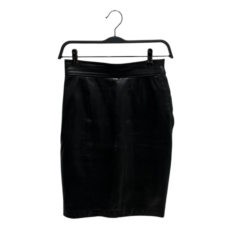 Online Boutiques Clothing ALAIA/Skirt/L/Leather/BLK/Leather Skirt