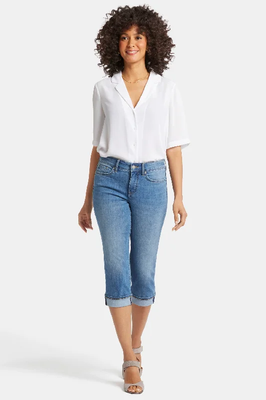 Trendy Women's Dresses Online Marilyn Straight Crop Jeans - Water Canyon