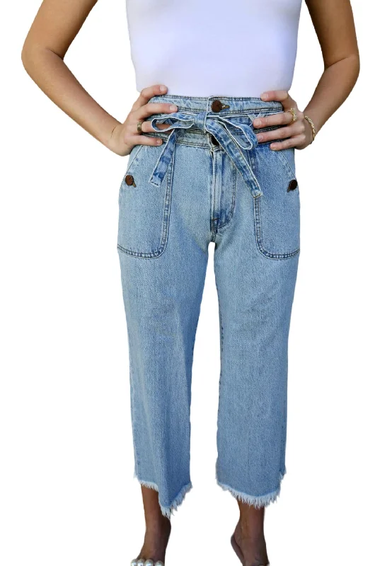 Sale Clothes Online Reese Wide Leg Jeans In Sunny Light Blue