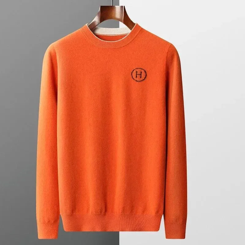 Affordable Online Boutiques Men Crew Neck Pullover Sweater