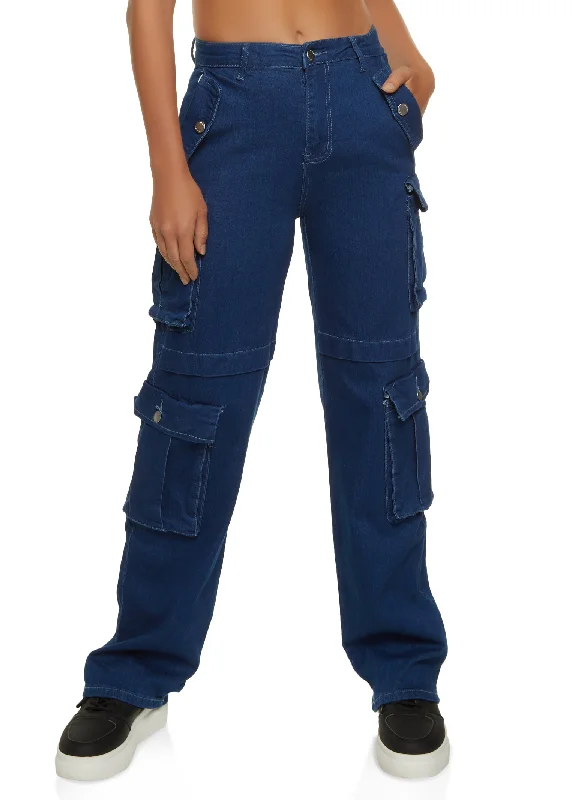 Stylish Loungewear for Women Wide Leg Cargo Jeans