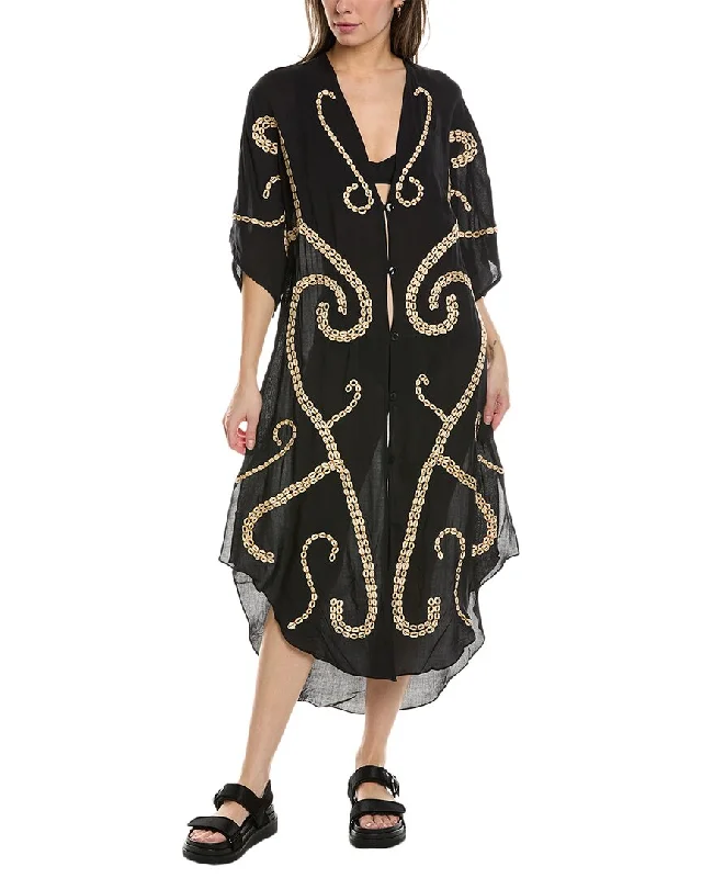 Sale On Clothing ViX Solid Braid Detail Long Caftan