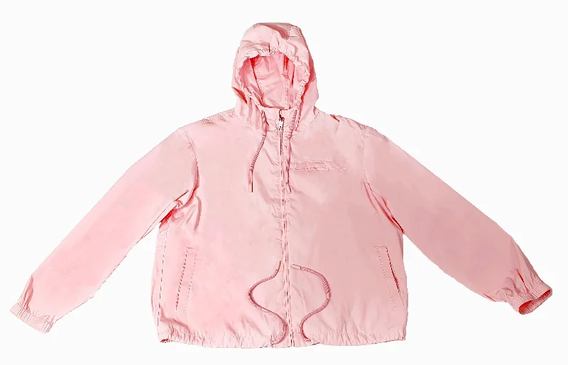 Modern Women's Apparel Bally 6301236 Petal Pink Waterproof Hooded Raincoat