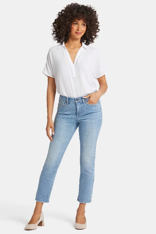 Women's Comfortable Lounge Outfit Sheri Slim Ankle Jeans - Blue Valley