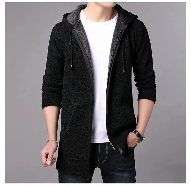 Women's Clothing Online Sale Long Hooded Cardigan Sweater For Men