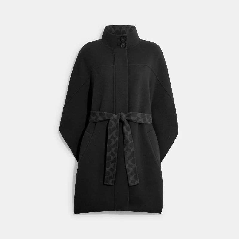 Clothing For Women Coach Outlet Double Face Wool Cape