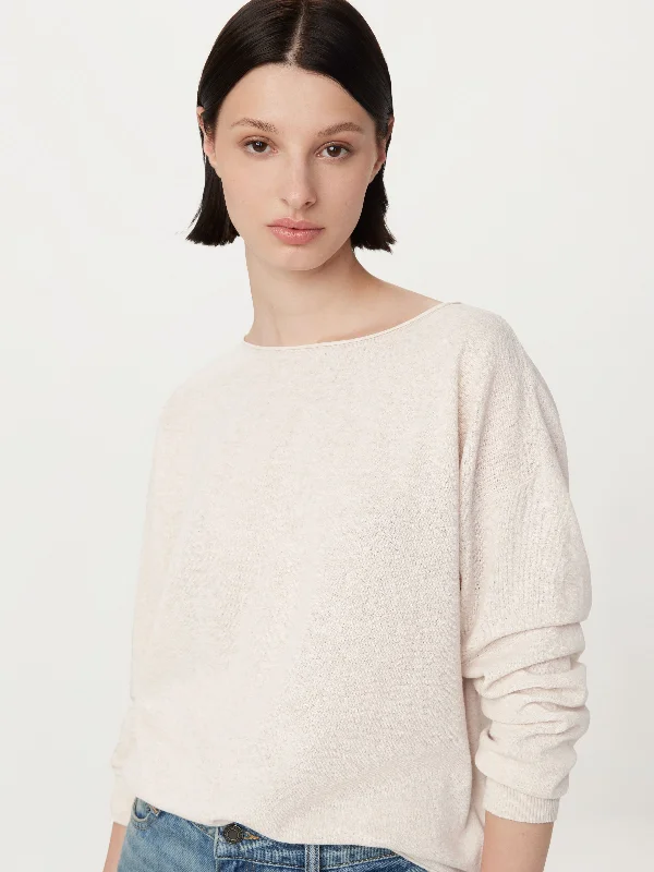 Women's Seasonal Wardrobe Clothing The Lightweight Crewneck Sweater in Light Oatmeal