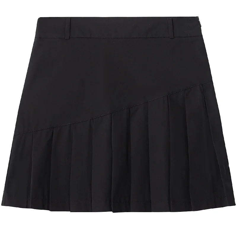 Women's Travel Apparel Womens Solid Pleated Skort Black - SU24