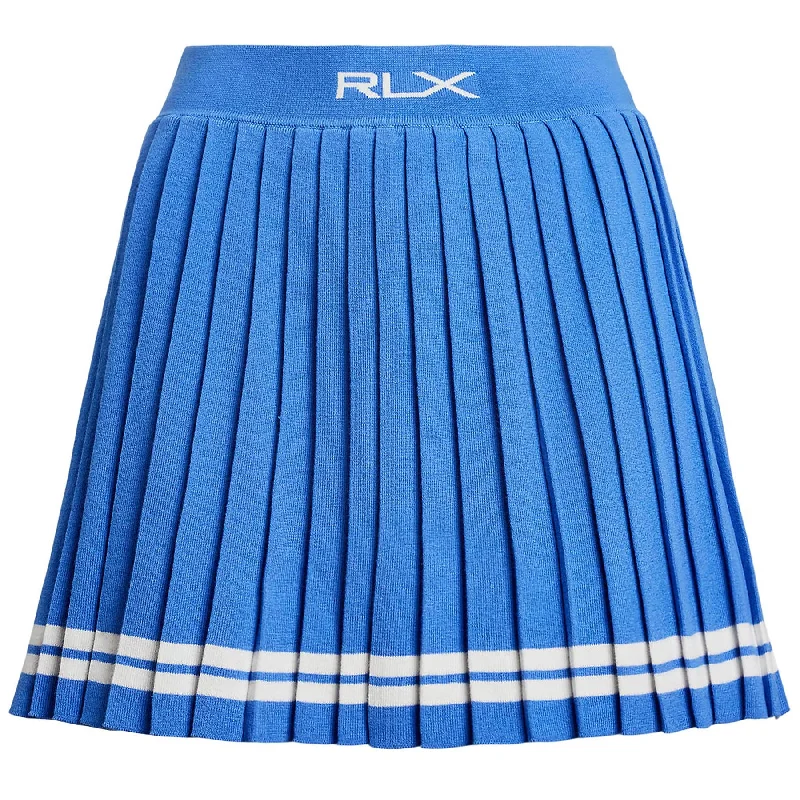 Women's Athleisure Apparel Womens RLX Pleated Cricket Skort Summer Blue/Ceramic White - SS25