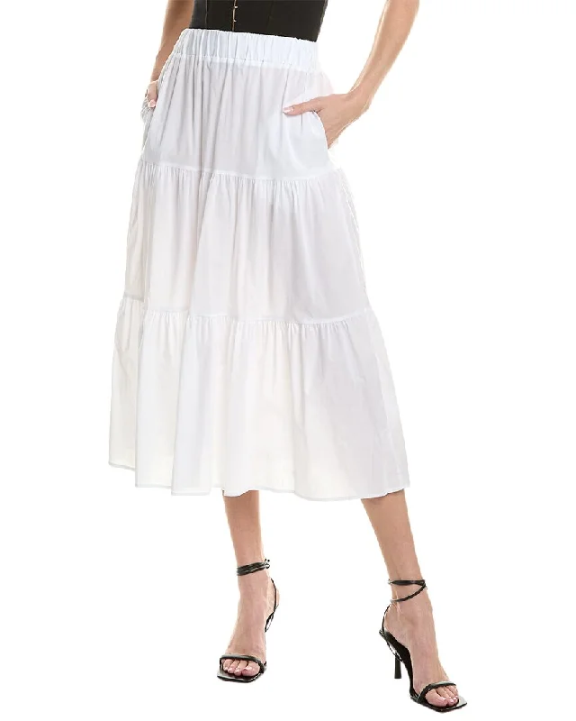 Stylish Outerwear Clothes For Women Alpha Studio Tiered Maxi Skirt