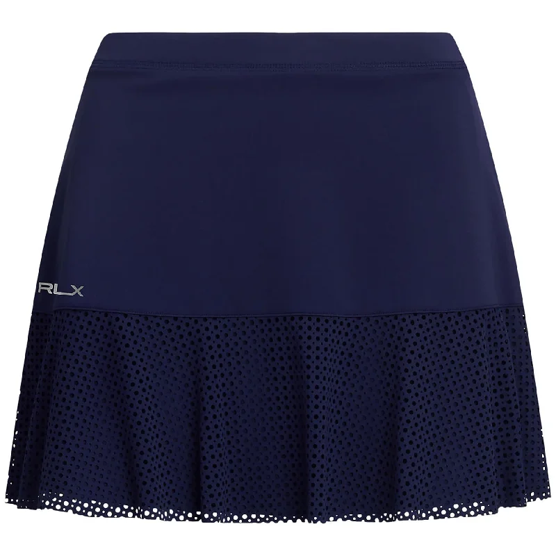 Women's Workout Garments Womens RLX 15 Inch Eyelet Skort Refined Navy - AW24