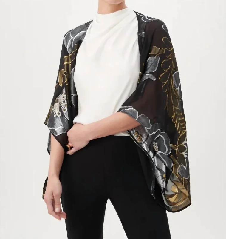 Sustainable Women's Clothing Exquisite Jacket In Black/metallic