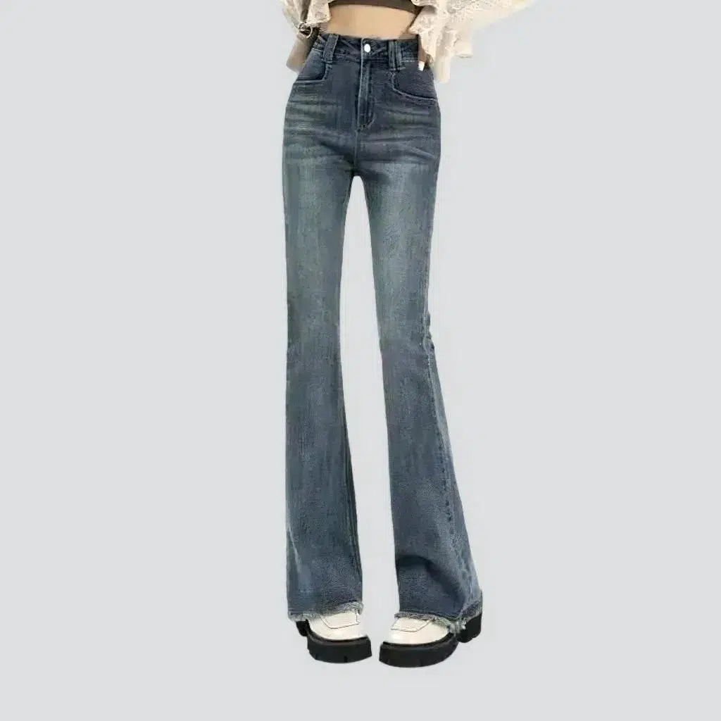 Affordable Fashion for Women Sanded street jeans
 for women