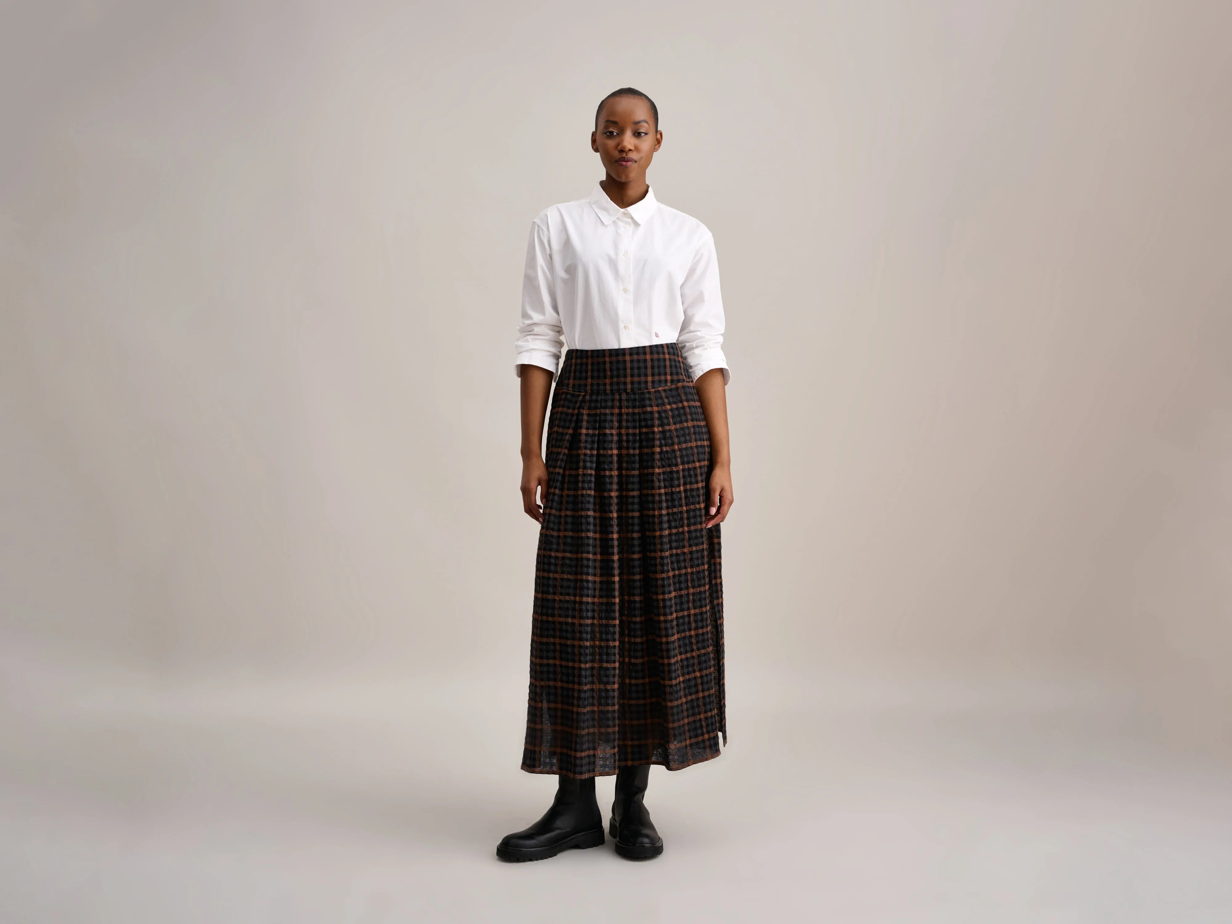 Women Fashion Vinna Skirt (232 / W / CHECK A)