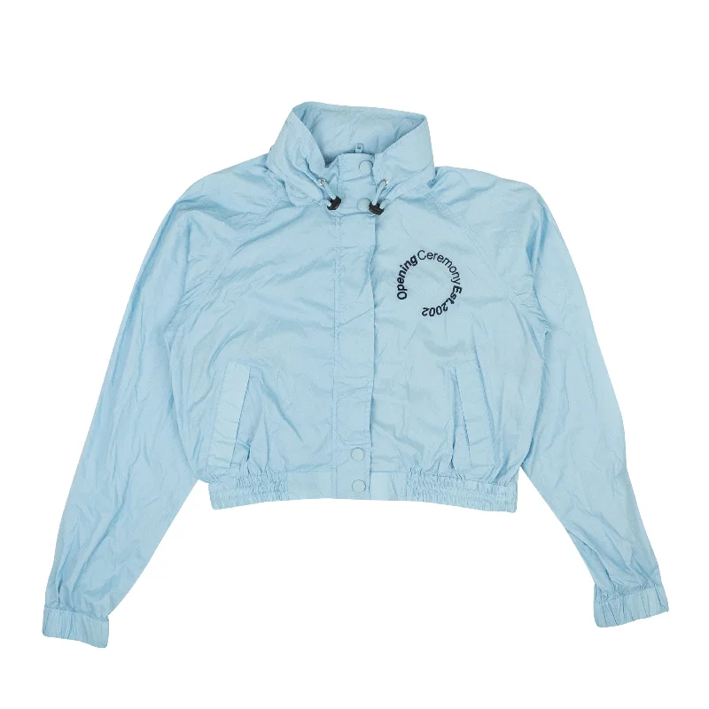 Charming Everyday Clothing For Women Opening Ceremony Cropped Baby Wind Jacket - Blue