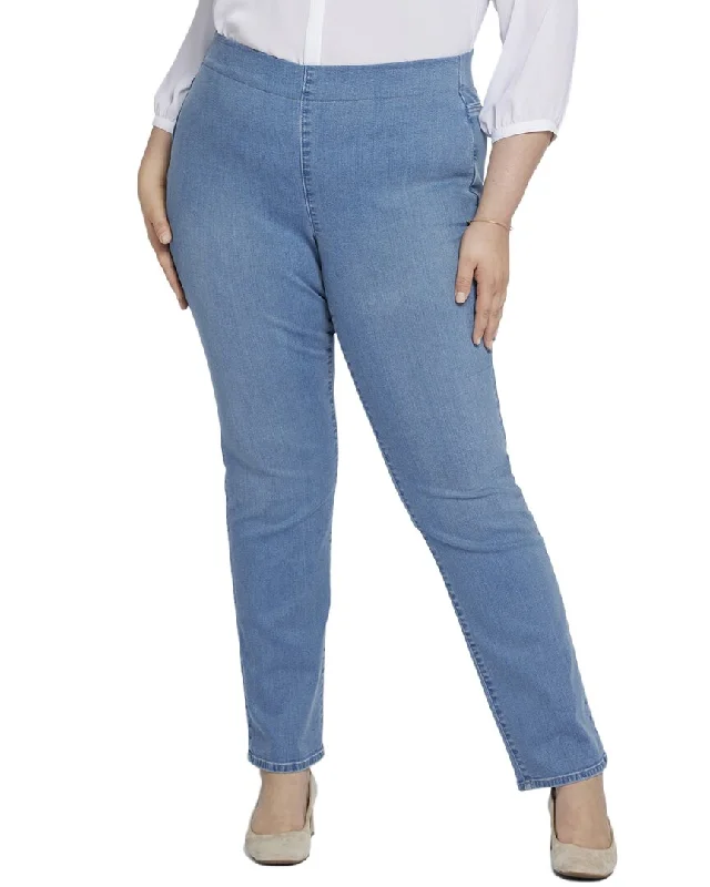 Women's Clothes For The Office NYDJ Plus Bailey Nottinghill Straight Jean