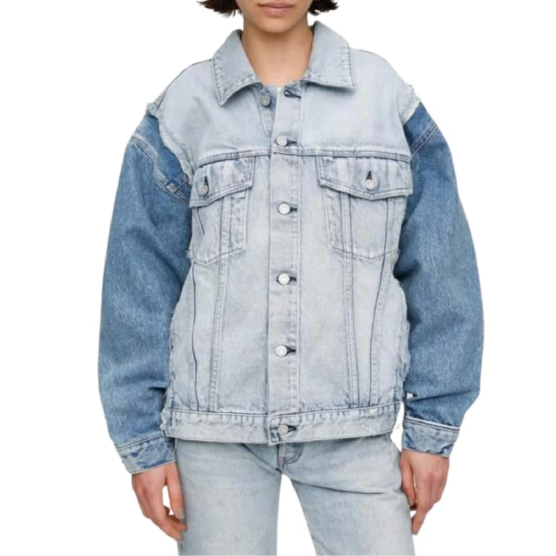 Casual Clothing For Women Remake Trucker Jacket In Medium Wash