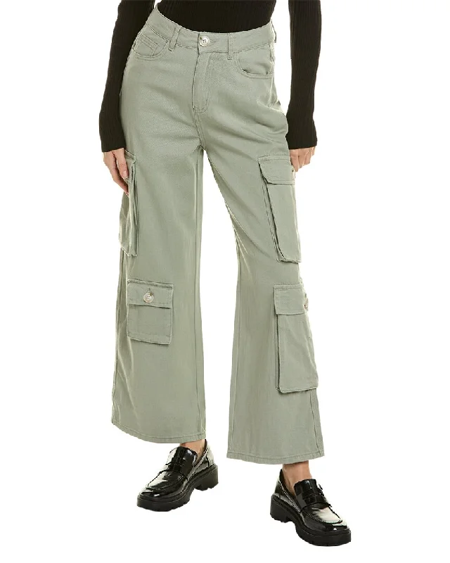 Women's Cozy Clothes Gracia Olive Baggy Cargo Jean