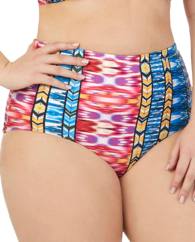 Extreme Clearance Deals Women's Curve High Waist Bikini Bottom - Plus In Around The World