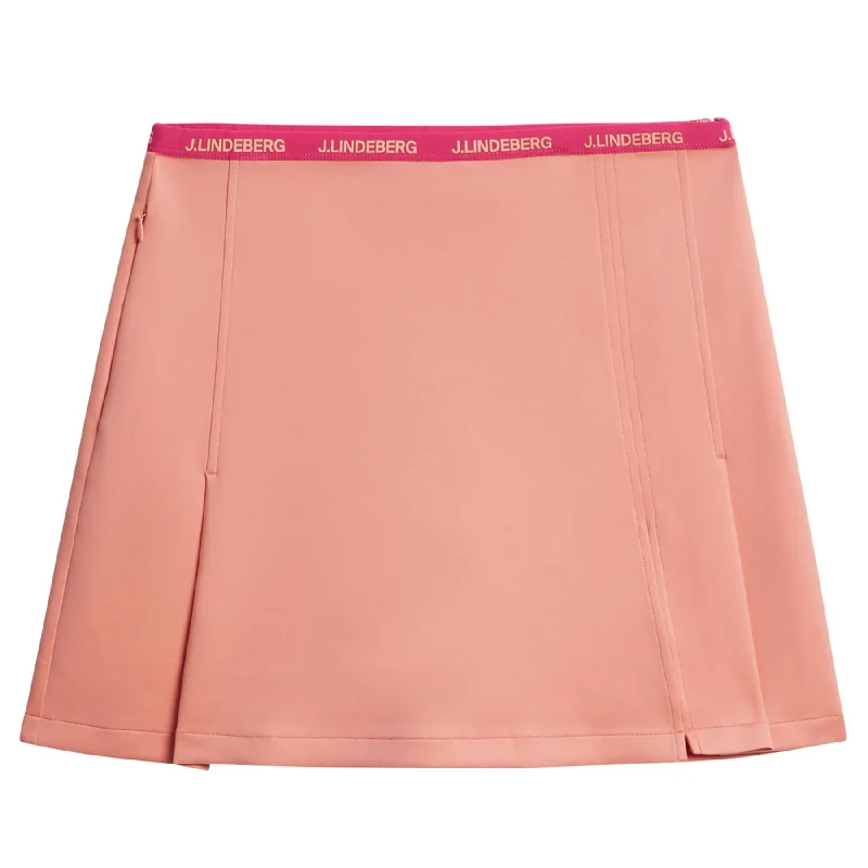 Women's Clothing For Everyday Wear Womens Keisha Lux Bonded Skirt Burnt Coral Pink - SS24