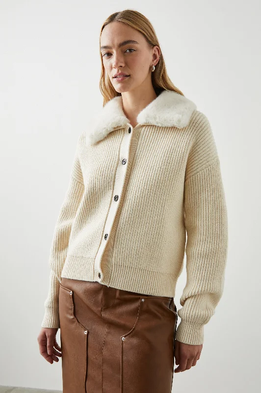 Women's Outerwear Garments ESME SWEATER - IVORY