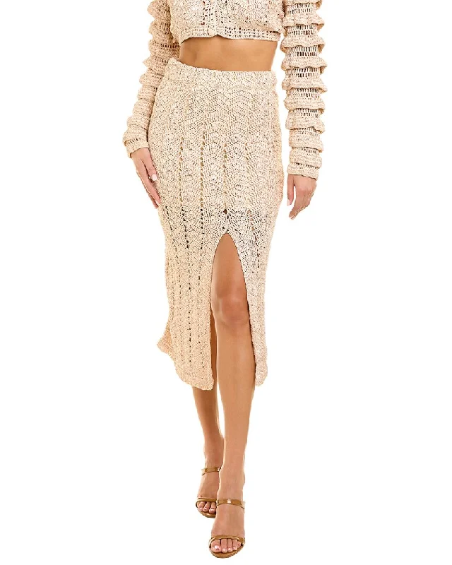 Women's Plus-Size Apparel LoveShackFancy Arbor Midi Skirt