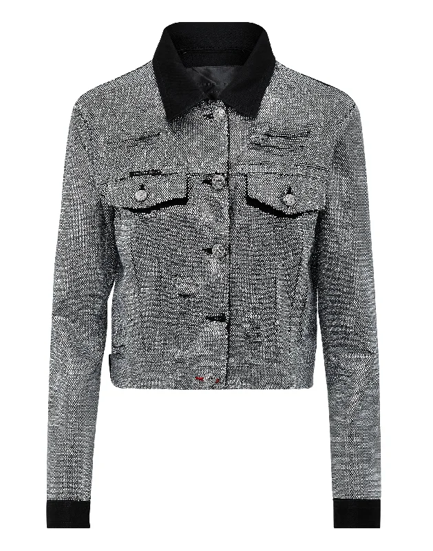 Women's Clothes Online Shopping Denim Jacket Crystal