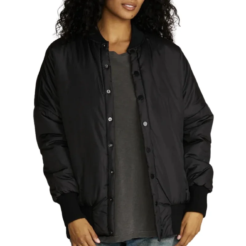 Women's Clothing Luke Bomber Jacket In Black