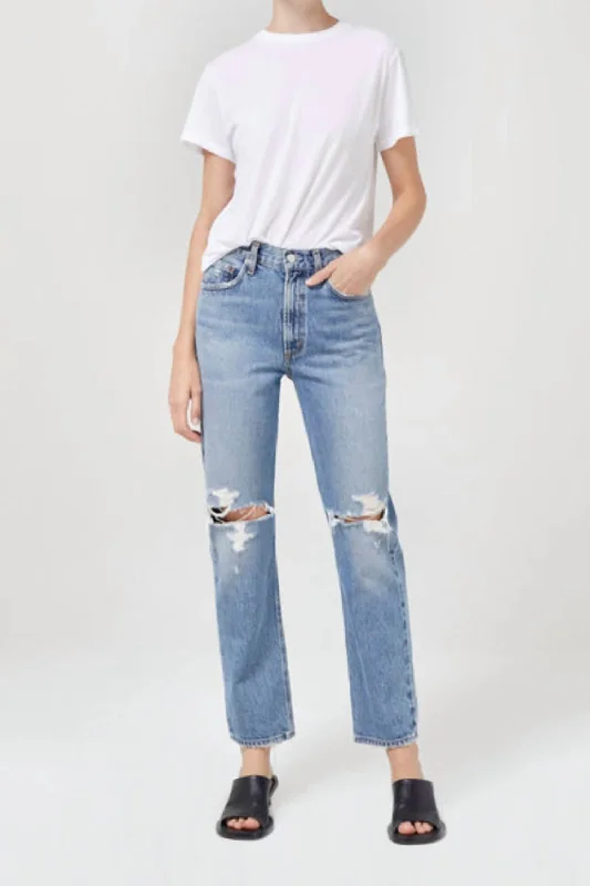 Women's Clothing Online Mia Mid Rise Straight Jeans In Rule