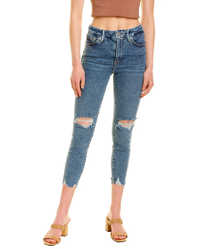 Women's Contemporary Apparel GOOD AMERICAN Good Waist Blue Crop Jean